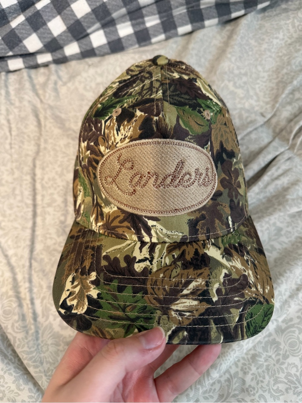 Camouflage Baseball Cap in Green/Brown